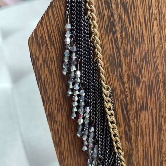 Vintage Kenneth Cole Two Tone Fringe Necklace - Picture 3 of 4